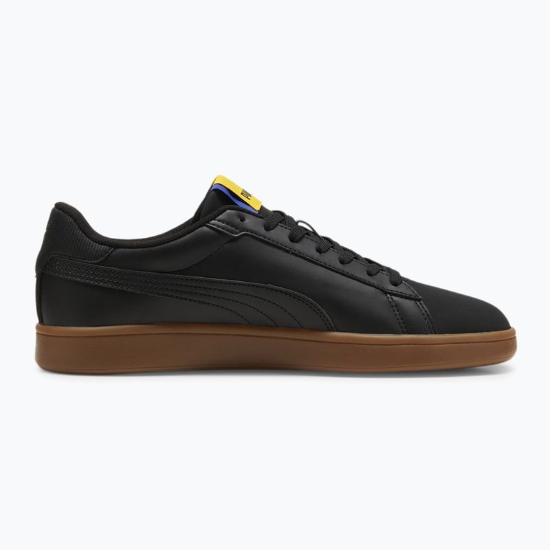 PUMA Smash 3.0 futball 24 puma fekete/lyde royal/sárga sizzle cipők 10