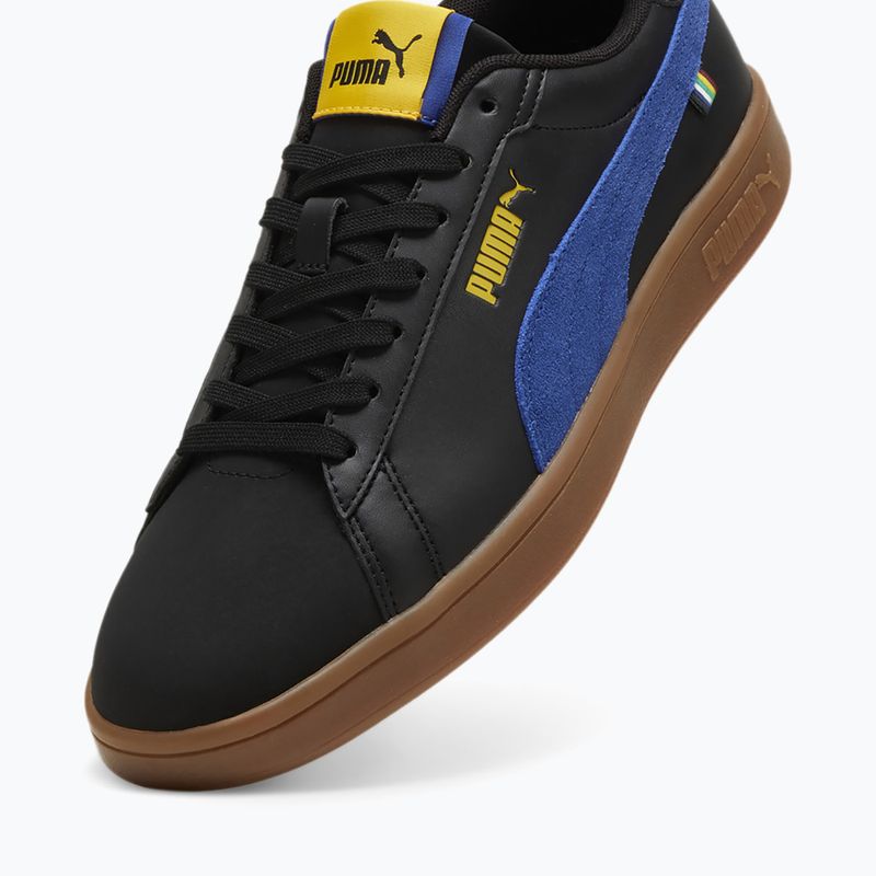 PUMA Smash 3.0 futball 24 puma fekete/lyde royal/sárga sizzle cipők 11