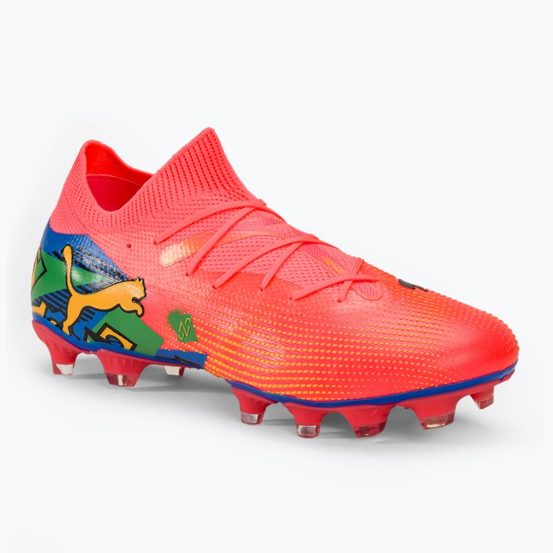 Futballcipő PUMA Future 7 Match Neymar Jr FG/AG sunset glow/black/sun stream/puma green/blue