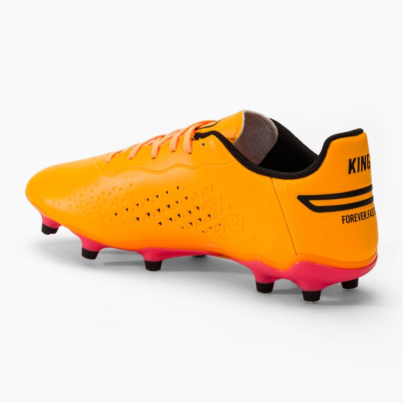 PUMA King Match Fg/Ag sun stream/puma black/sunset glow futballcipő 3