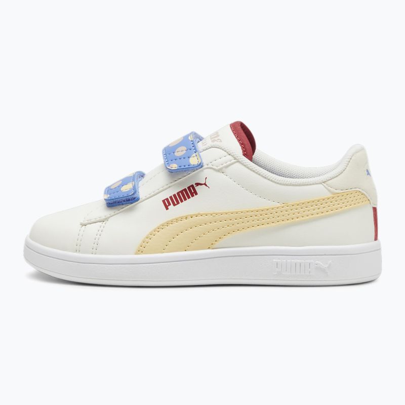 PUMA Smash 3.0 Summer Camp V PS gyermek cipő meleg fehér/chamomile/puma fehér 9