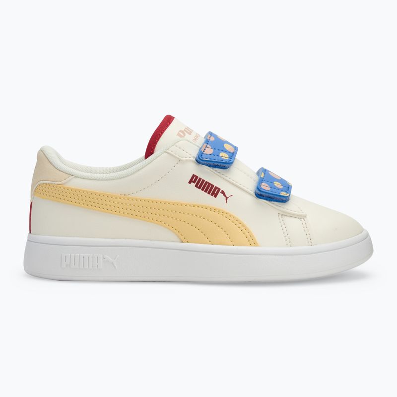 PUMA Smash 3.0 Summer Camp V PS gyermek cipő meleg fehér/chamomile/puma fehér 2