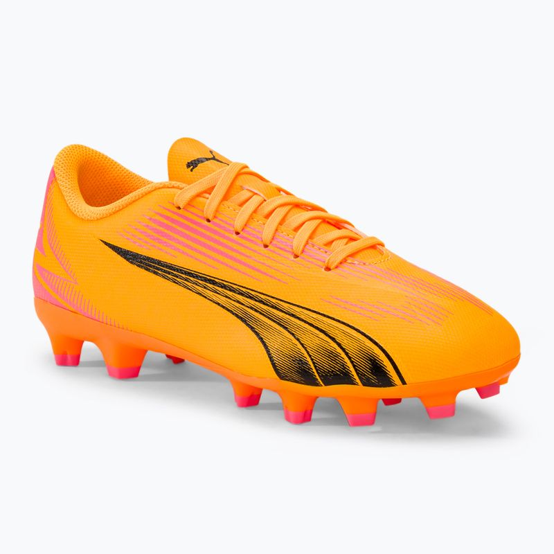 gyermek focicipő  PUMA Ultra Play FG/AG Jr sunset glow/puma black/sun stream