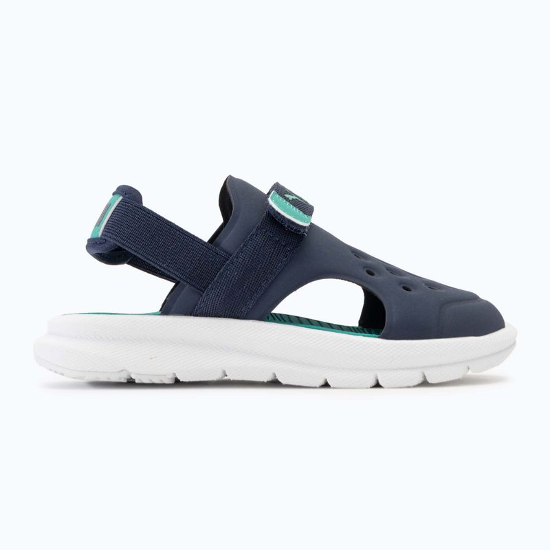 PUMA Evolve AC PS gyermek szandál puma navy/csillogó zöld/puma fehér 2