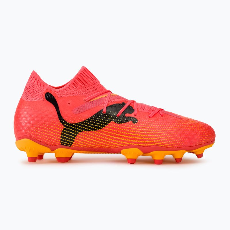 gyermek focicipő  PUMA Future 7 Pro FG/AG Jr sunset glow/puma black/sun stream 2