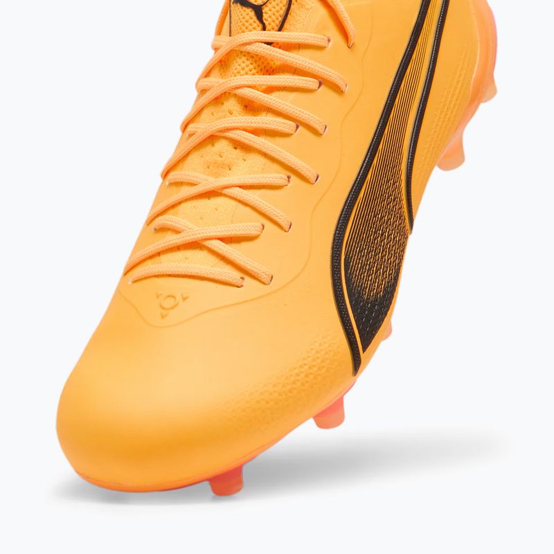 PUMA King Ultimate Fg/Ag sun stream/puma black/sunset glow futballcipő 12