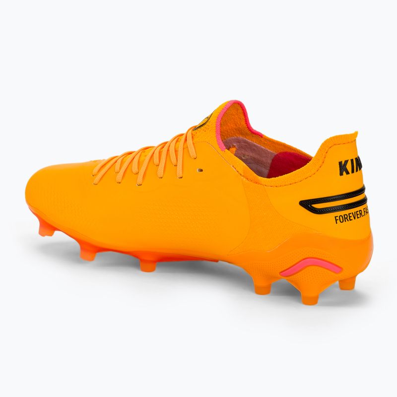 PUMA King Ultimate Fg/Ag sun stream/puma black/sunset glow futballcipő 3