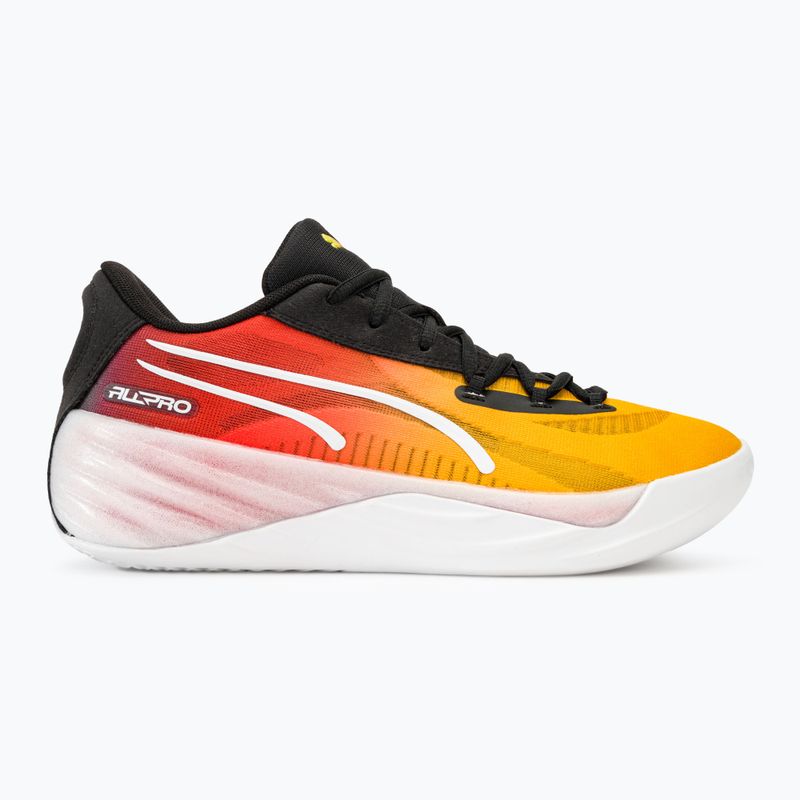 Férfi kosárlabda cipő PUMA All-Pro Nitro Showtime yellow sizzle/purple glimmer 2