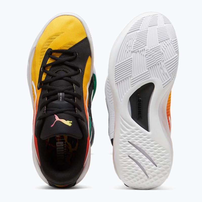 Férfi kosárlabda cipő PUMA All-Pro Nitro Showtime yellow sizzle/purple glimmer 12