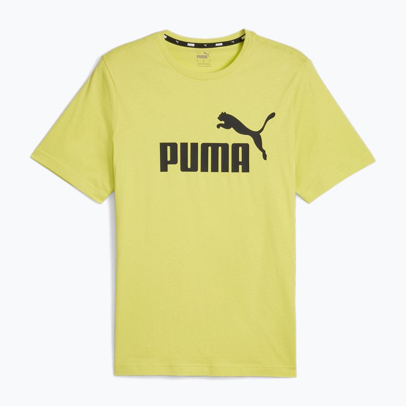 Férfi PUMA Es Logo Tee (S) lime fényű póló