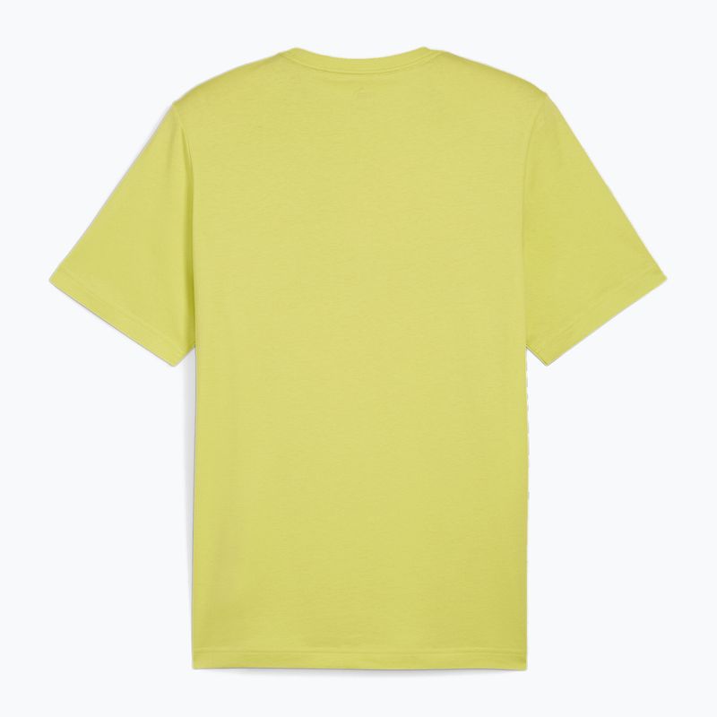 Férfi PUMA Es Logo Tee (S) lime fényű póló 2