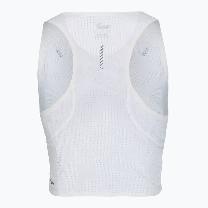 Edzőtop PUMA Run Ultraspun Crop white 2