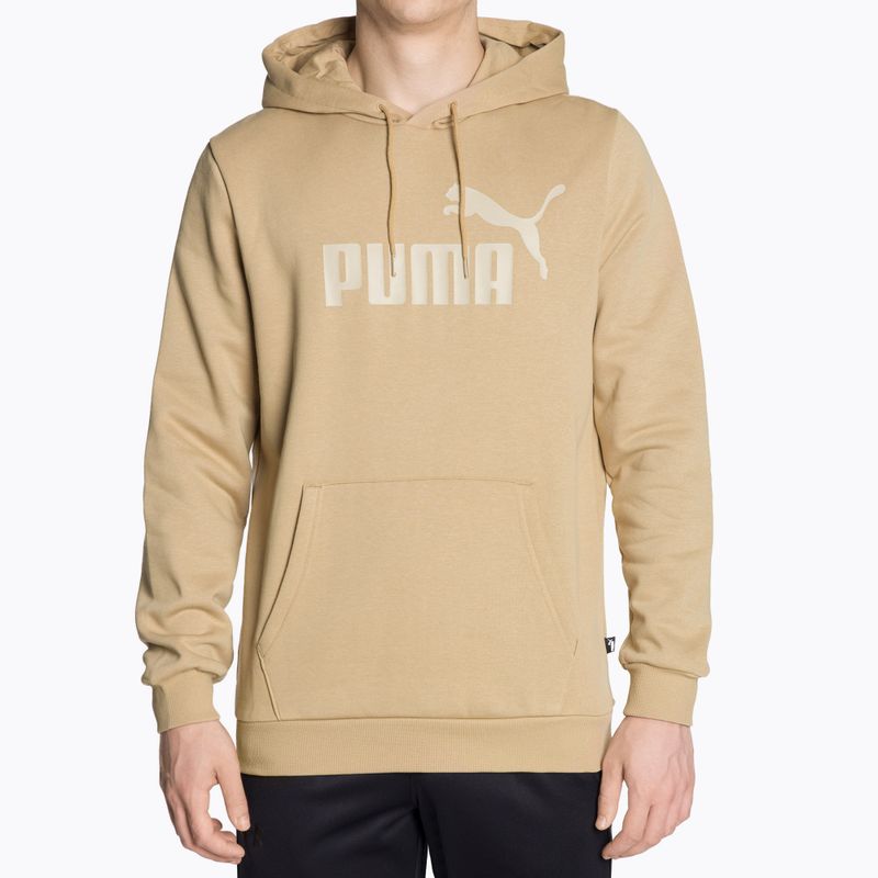 Férfi pulóver PUMA Essentials Big Logo Hoodie FL prairie tan