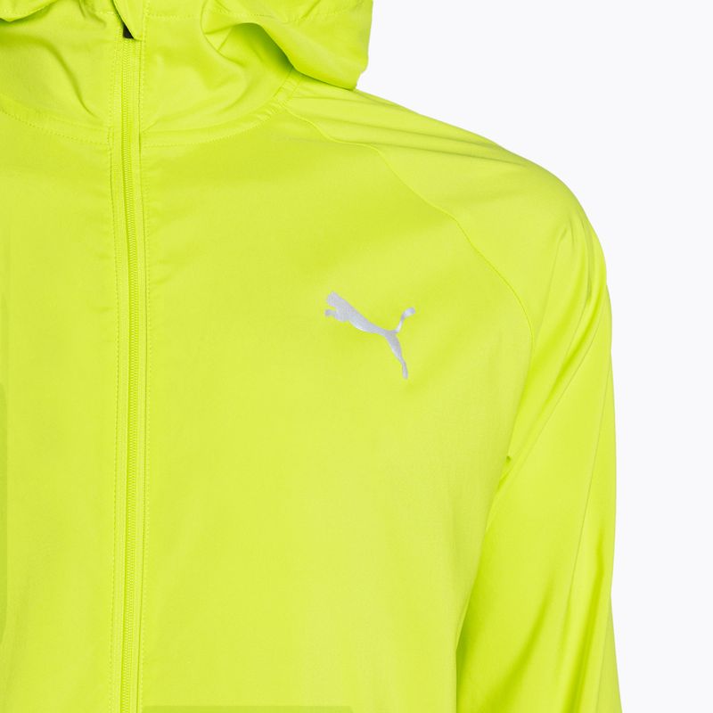 Férfi futódzseki PUMA Run Favoriteoven kapucnis zöld 3