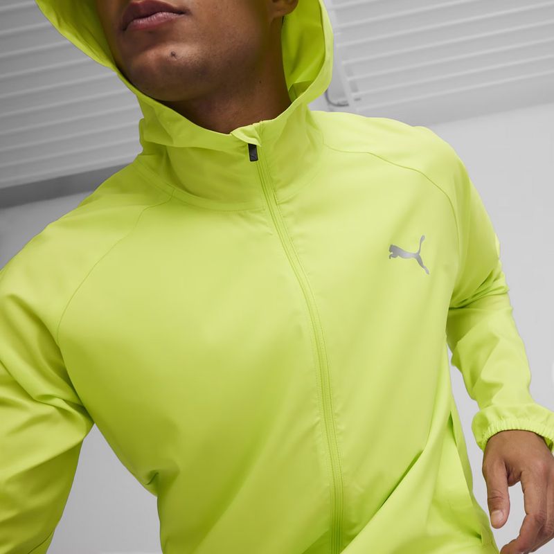 Férfi futódzseki PUMA Run Favoriteoven kapucnis zöld 8