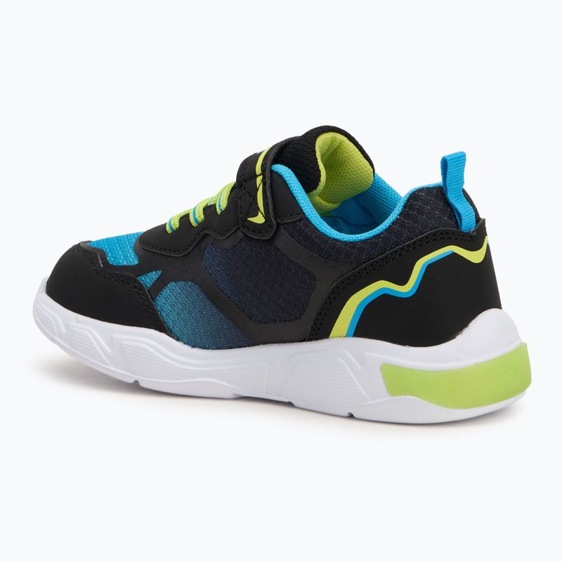 KangaROOS K-SLB Lighto EV jet black/limetta gyermek cipő 3