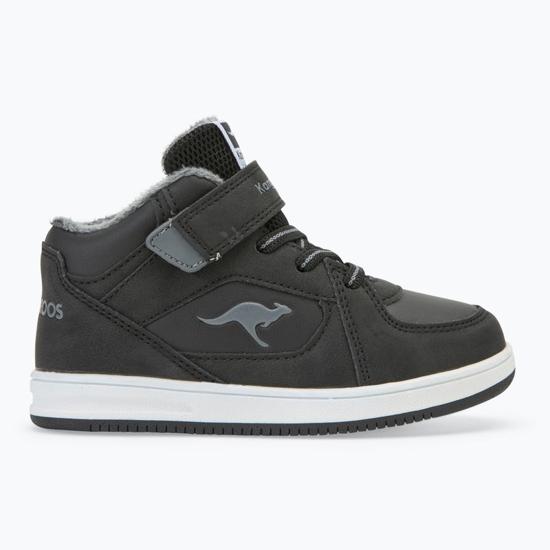 KangaROOS K-CPI Kalino Mid EV fekete / acélszürke gyermek cipő 2