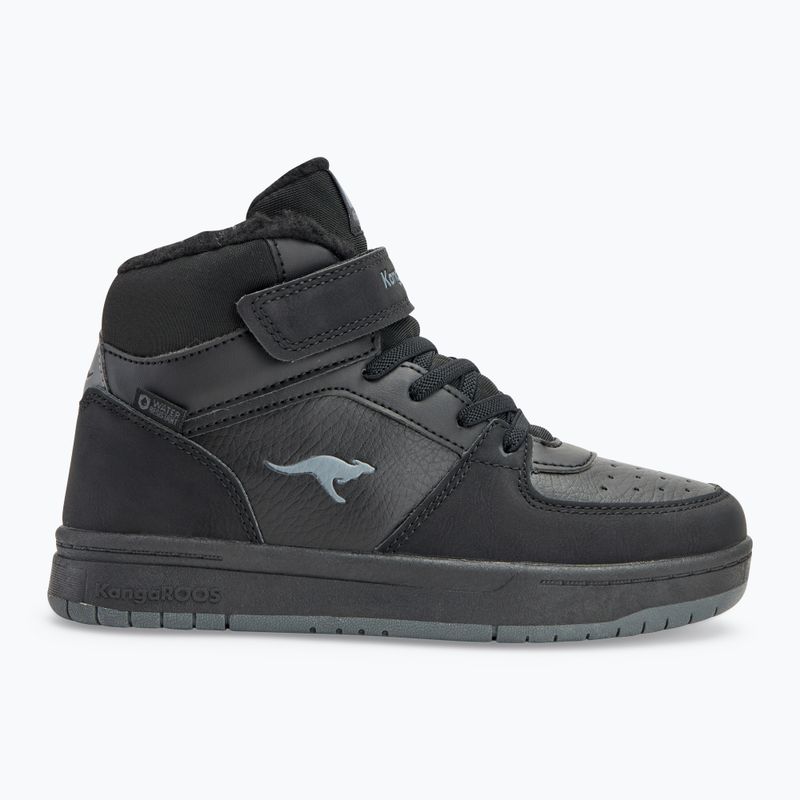 KangaROOS K-CP Bound Mid EV jet black / acélszürke gyermek cipő 2