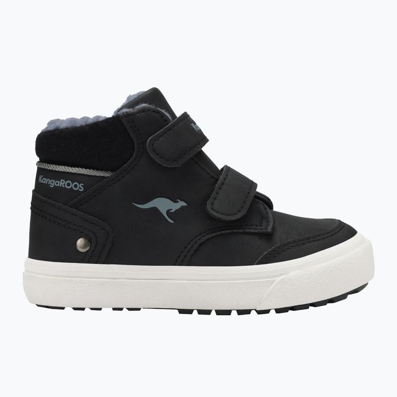 KangaROOS KaVu Primo V jet black / acélszürke gyermek cipő 8