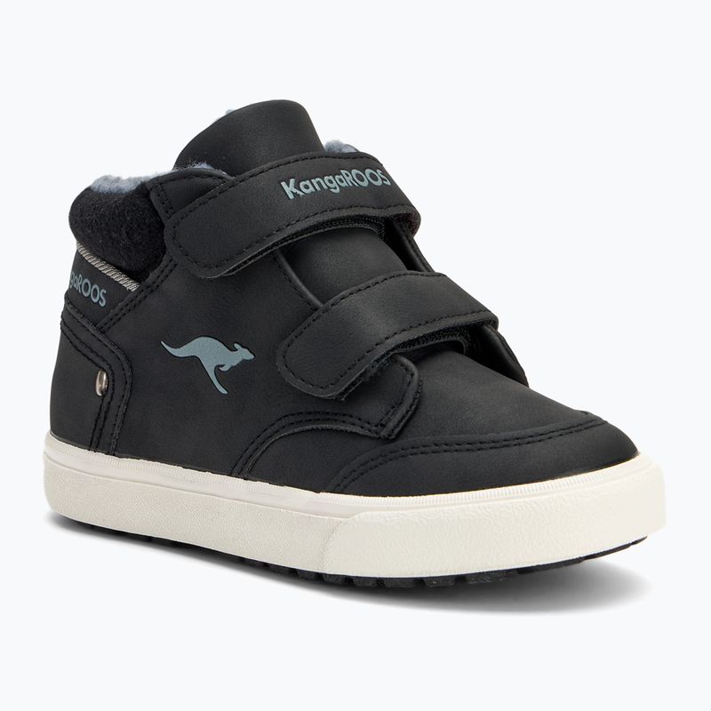 KangaROOS KaVu Primo V jet black / acélszürke gyermek cipő