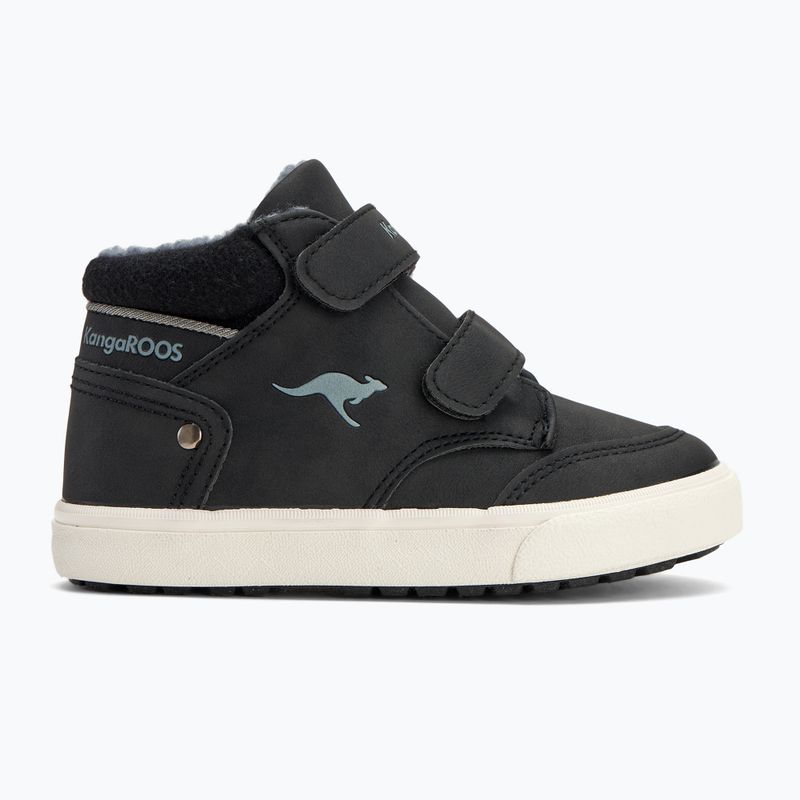 KangaROOS KaVu Primo V jet black / acélszürke gyermek cipő 2
