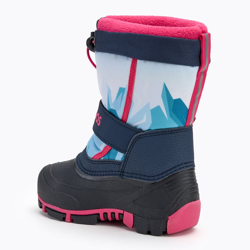 Gyermek hócsizma KangaROOS Kanga-Bean IV dk navy/ daisy pink 3