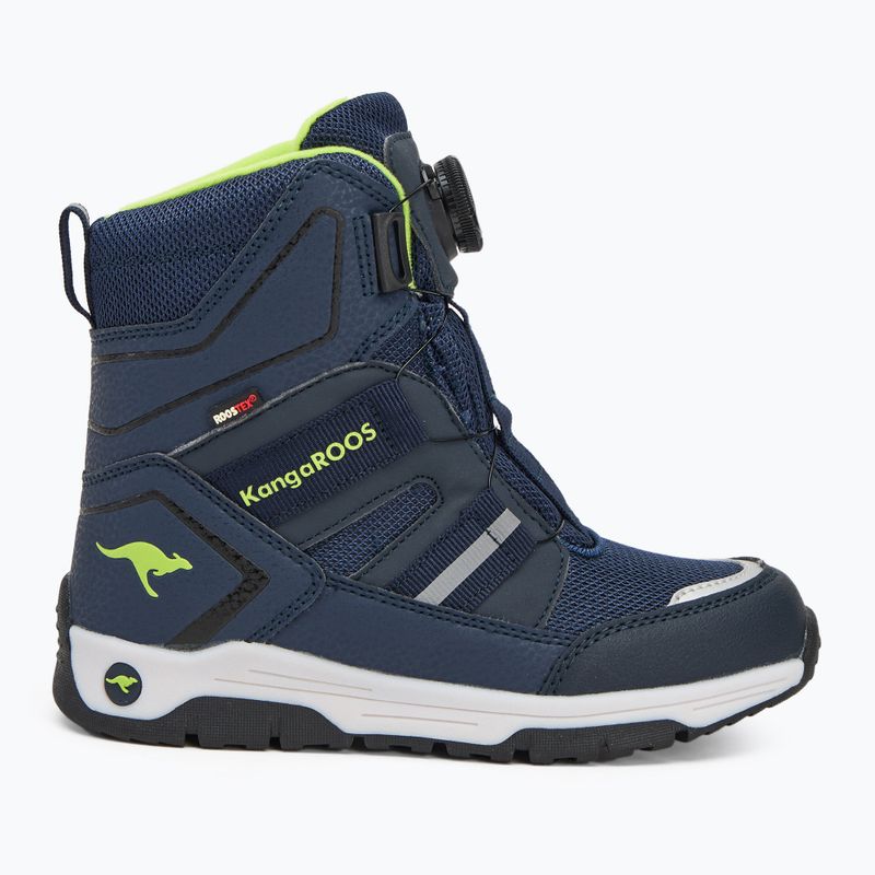 Gyermek hócsizma KangaROOS K-MJ Hunter RTX FX sötét navy / lime 2