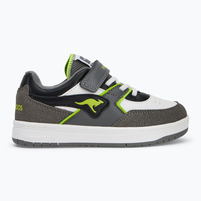 KangaROOS K-CP Bounder EV acélszürke/neonzöld gyermekcipő 2