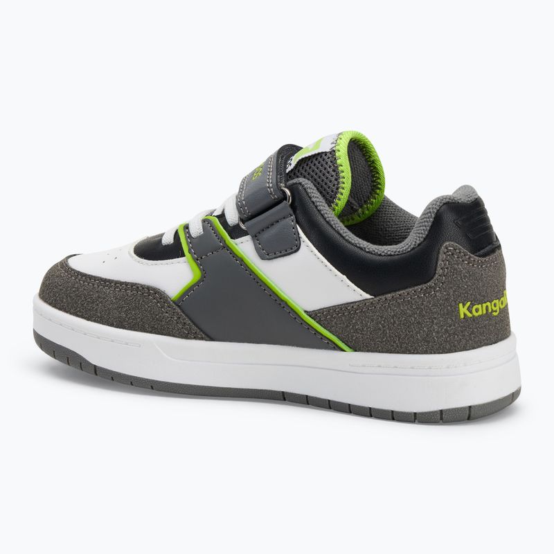 KangaROOS K-CP Bounder EV acélszürke/neonzöld gyermekcipő 3
