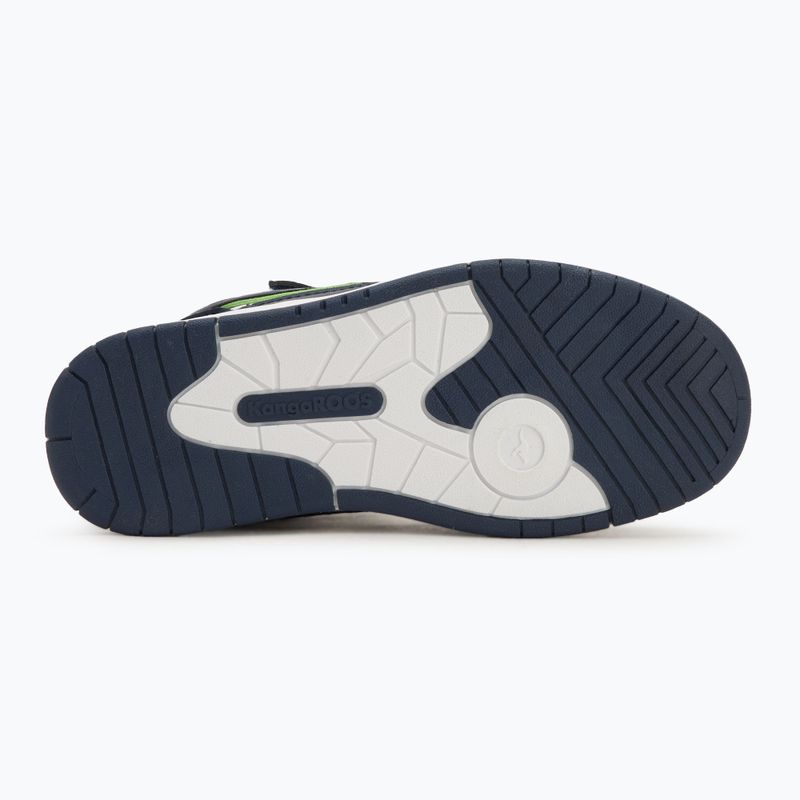KangaROOS K-CP Dunkin Mid EV dark navy/lime gyermek cipő 4