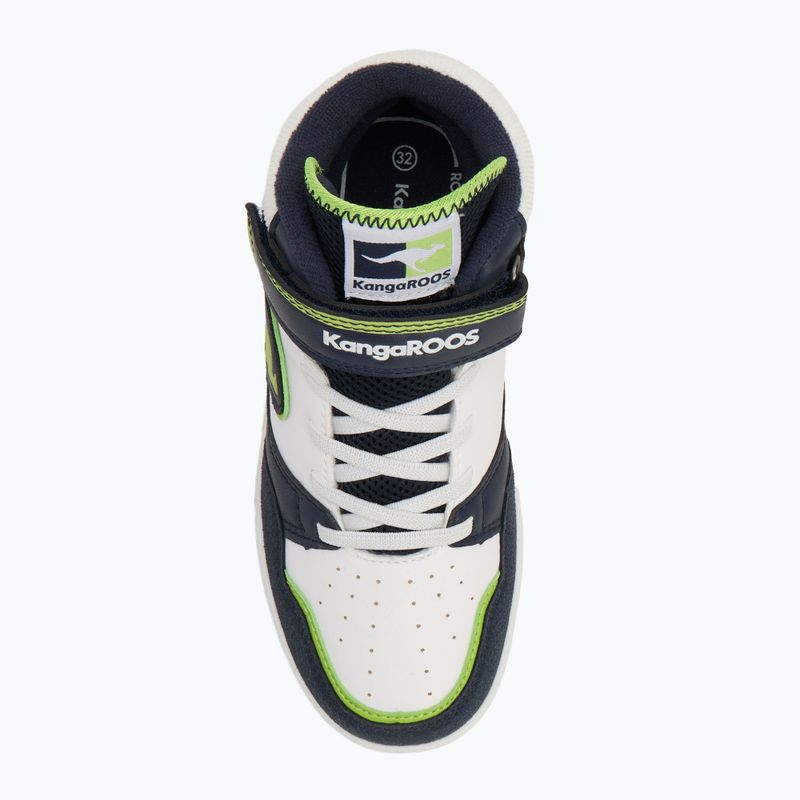 KangaROOS K-CP Dunkin Mid EV dark navy/lime gyermek cipő 5