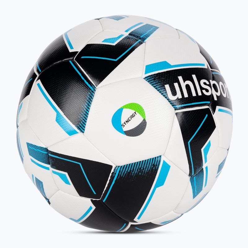 Focilabda uhlsport Top Training Synergy Fairtrade white/black/blue méret: 3 2