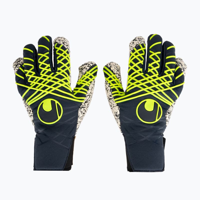 Kapuskesztyű uhlsport Prediction Supergrip + HN navy/fehér/fluo sárga