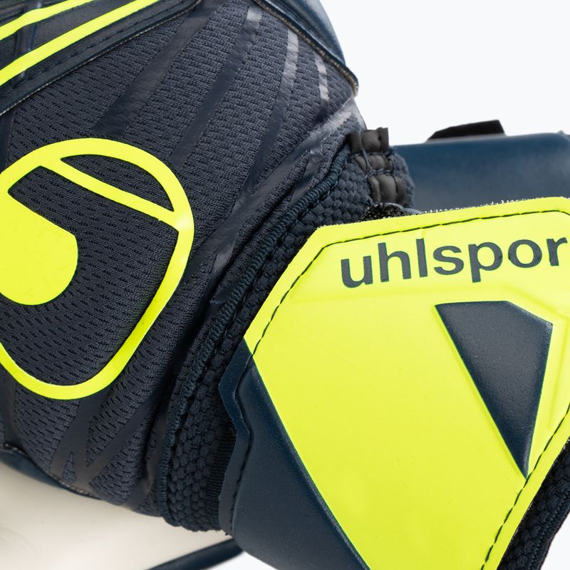 Kapuskesztyű uhlsport Prediction Supersoft HN navy/fehér/fluó sárga 3