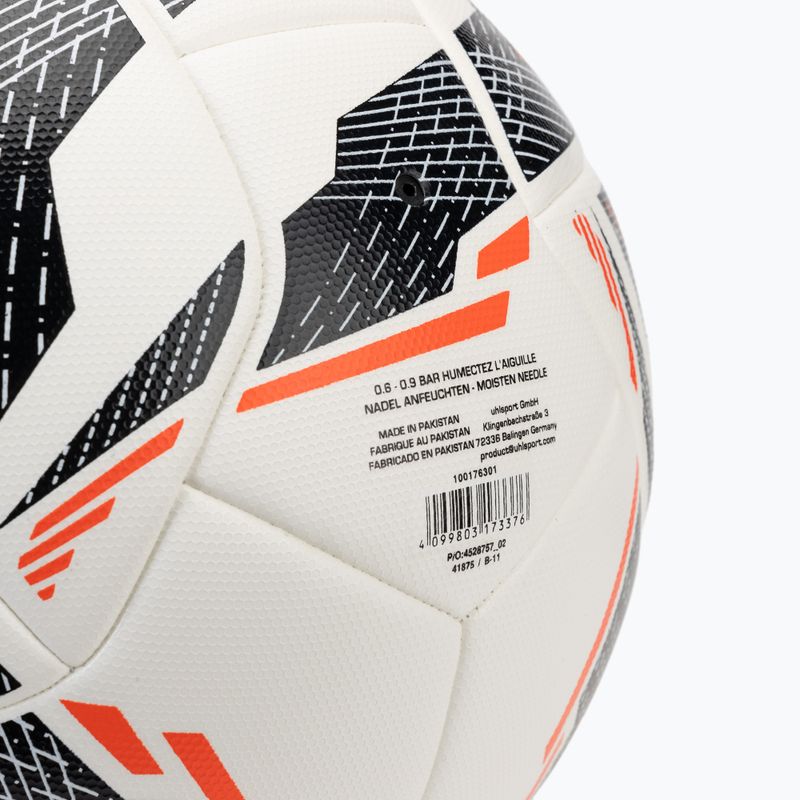 Labdarúgás uhlsport Match Addglue fehér/navy/fluo red méret 5 3