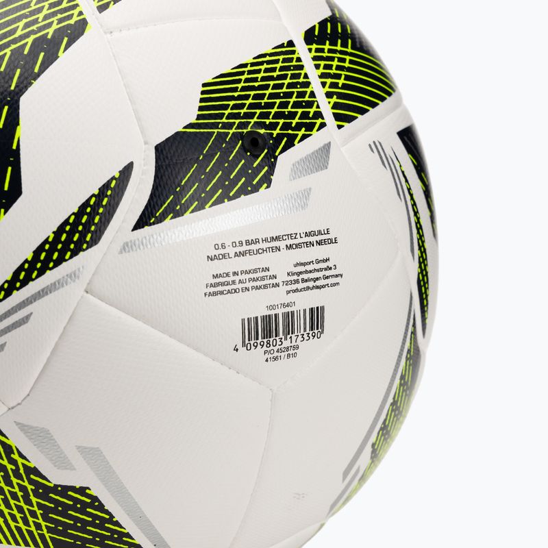 Labdarúgás uhlsport Match Addglue fehér/navy fluo sárga méret 4 4