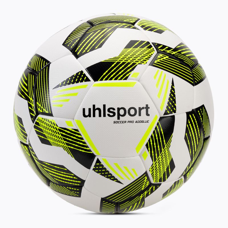Uhlsport Pro Addglue labdarúgó fehér/fekete/fluo sárga méret 5