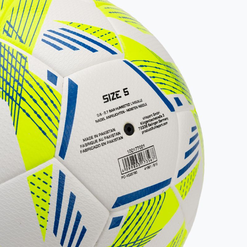 Labdarúgás uhlsport 350 Lite Addglue fehér/fluo sárga/sötétkék méret 5 3