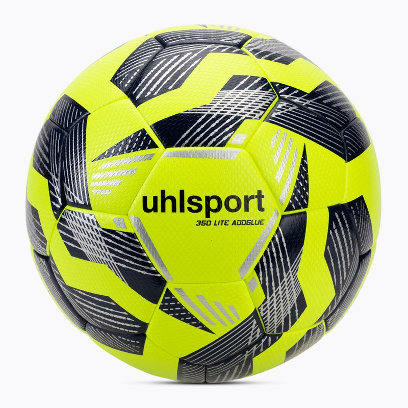Labdarúgás uhlsport 350 Lite Addglue fluo sárga/sárga/tengerész/ezüst méret 4