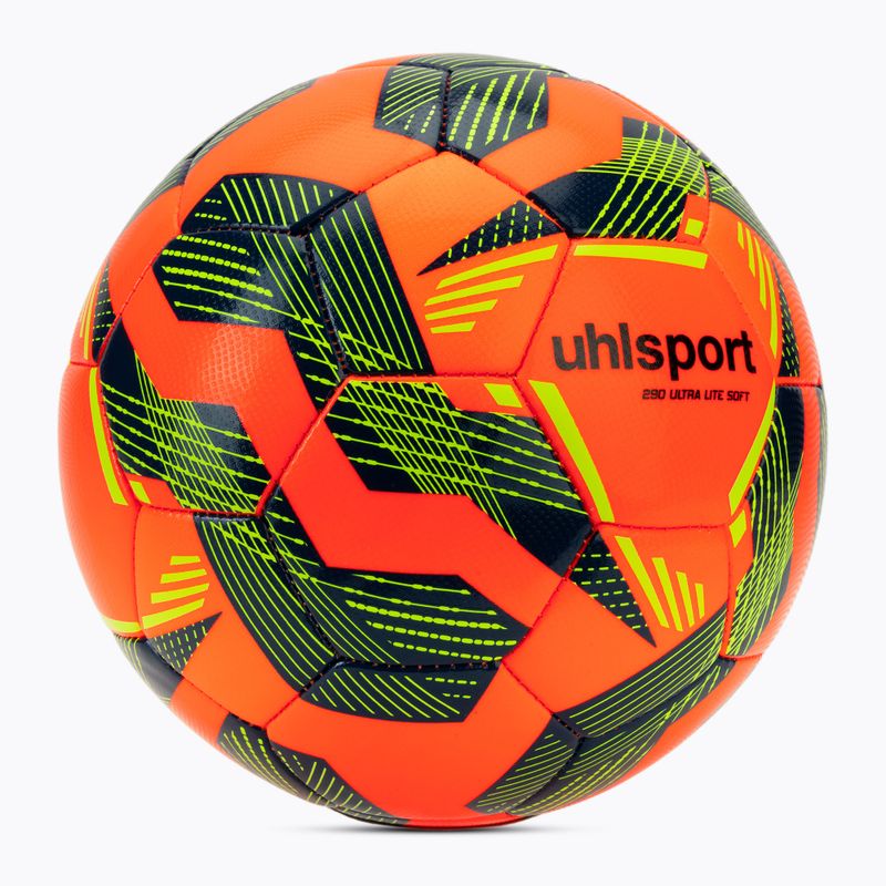 Labdarúgás uhlsport Ultra Lite Soft 290 fluo narancs/navy/fluo sárga méret 3 2