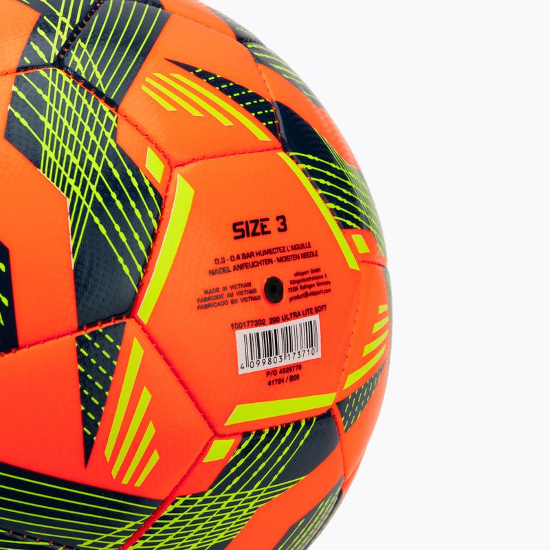 Labdarúgás uhlsport Ultra Lite Soft 290 fluo narancs/navy/fluo sárga méret 3 3
