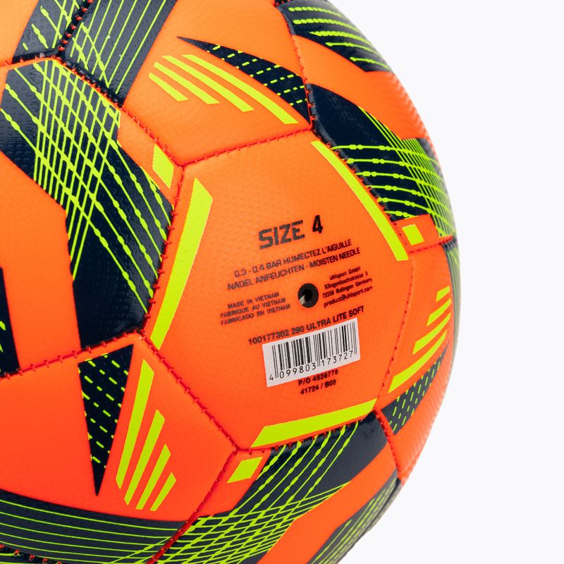 Labdarúgás uhlsport Ultra Lite Soft 290 fluo narancs/navy/fluo sárga méret 4 3