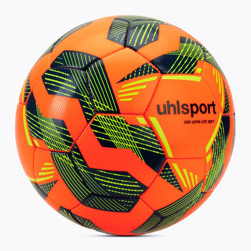 Labdarúgás uhlsport Ultra Lite Soft 290 fluo narancs/navy/fluo sárga méret 5 2