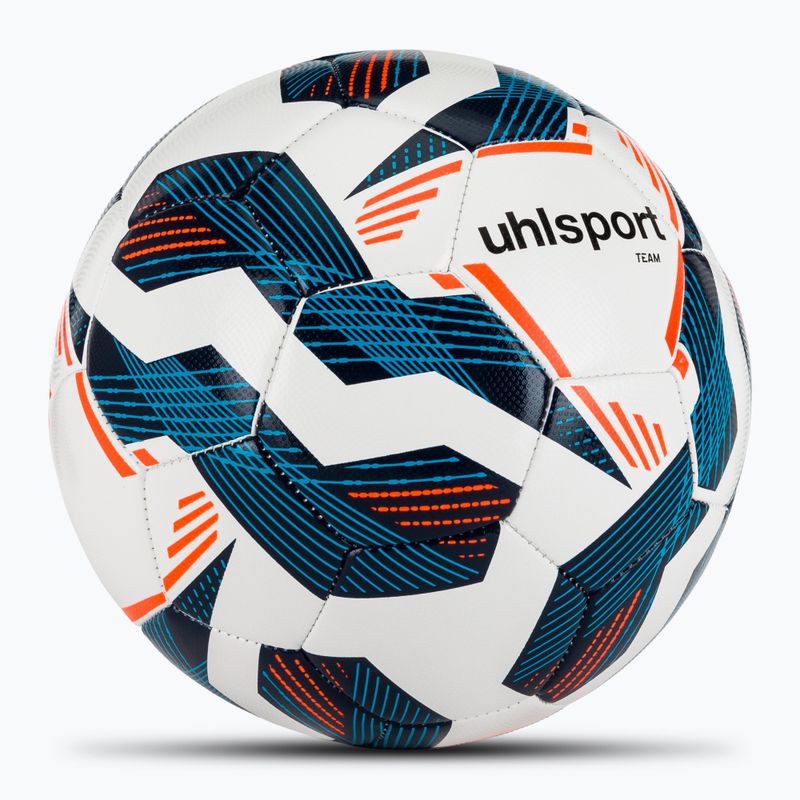 Labdarúgás uhlsport Team fehér/navy/fluo narancs méret 5 2