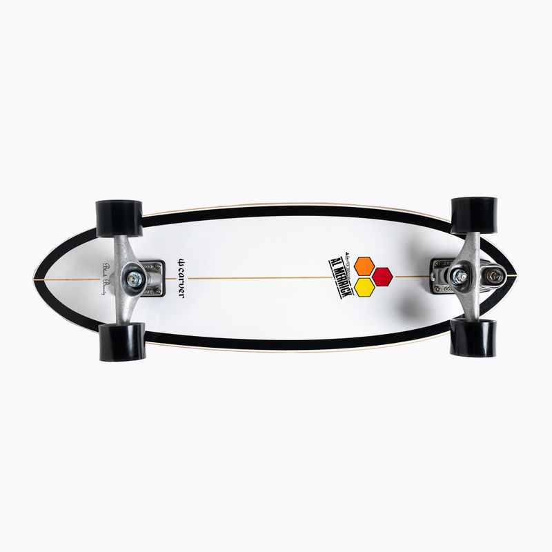 Carver C7 Raw 31.75" CI Black Beauty surfskateboard 2019 Komplett fehér és fekete C1013011020