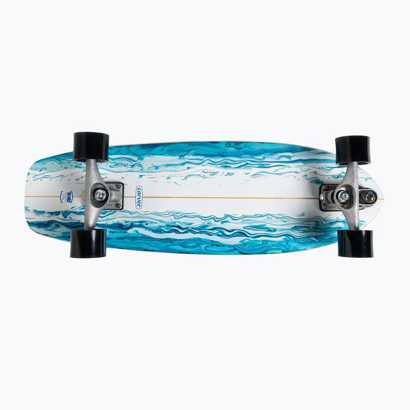 Surfskate gördeszka Carver C7 Raw 31" Gyanta 2022 Komplett kék és fehér C1013011135