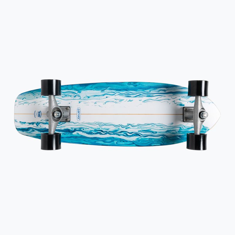 Surfskate gördeszka Carver CX Raw 31" Gyanta 2022 Komplett kék és fehér C1012011135