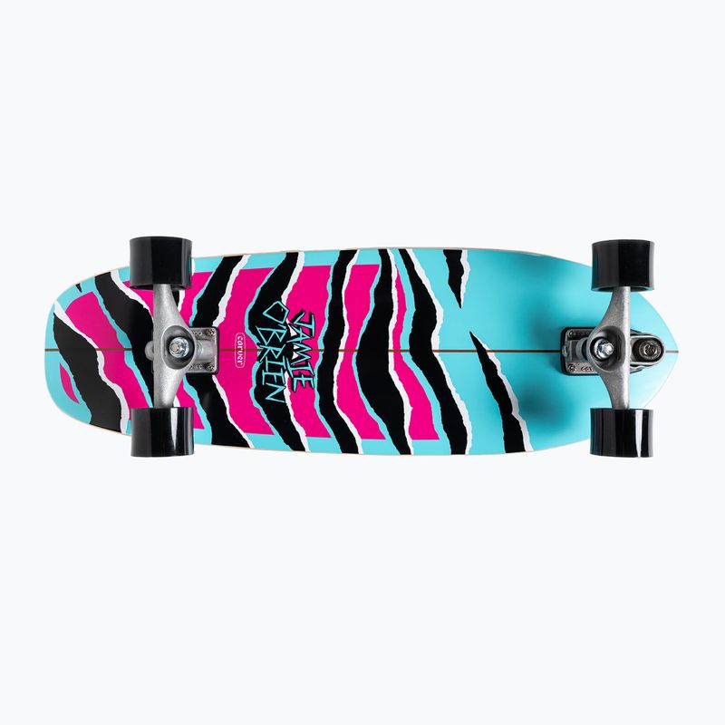 Surfskate gördeszka Carver C7 Raw 31" JOB Blue Tiger 2022 Komplett kék és rózsaszín C1013011140
