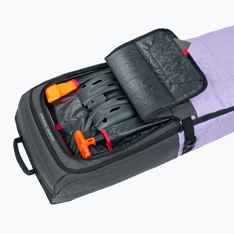 Síléctáska Evoc Snow Gear Roller carbon grey/purple rose/black 195 cm 5