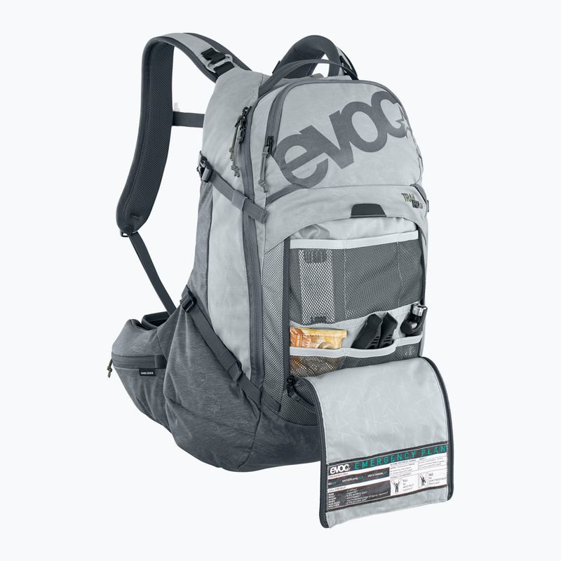 EVOC Trail Pro 26 l kő/karbon szürke kerékpáros hátizsák 8
